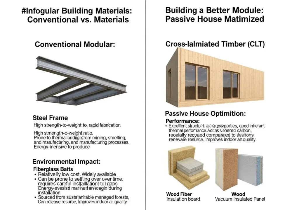 Cutaway Diagram of a Modular Passive House Wall Section
